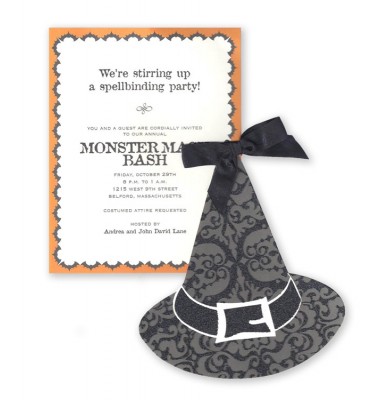 Halloween Invitations, Witches Hat, Anna Griffin